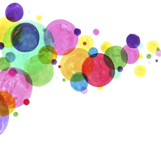 圆形线条彩绘装饰