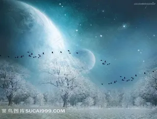 大雁南飞唯美意境图片