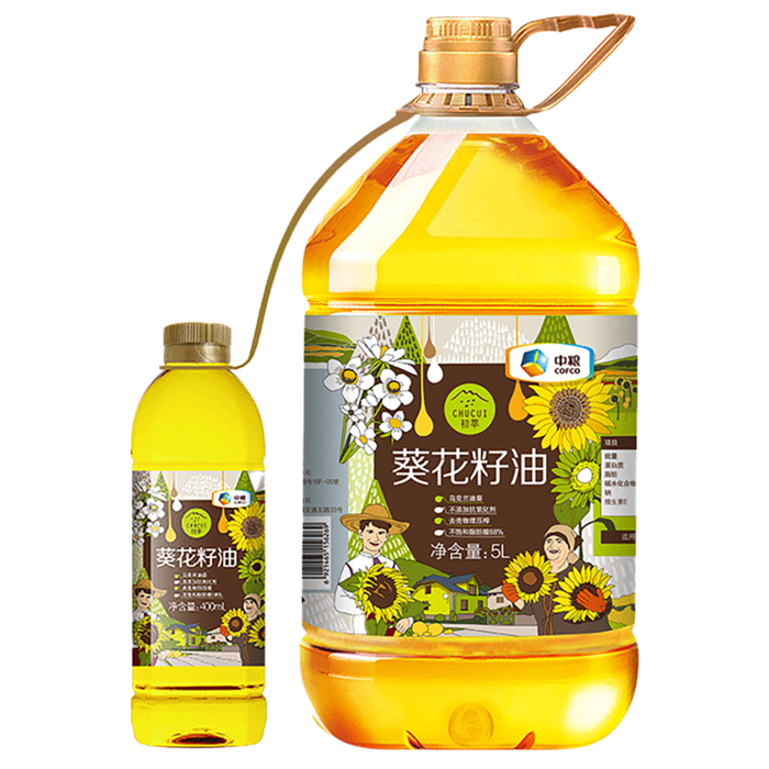 中粮初萃菜籽油5升 (2)超市商品白底图免抠实物摄影png格式图片透明底
