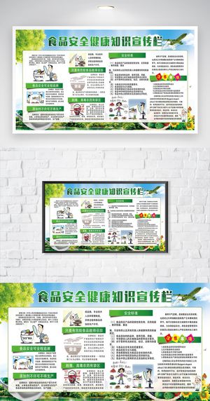 简约食品安全宣传图片
