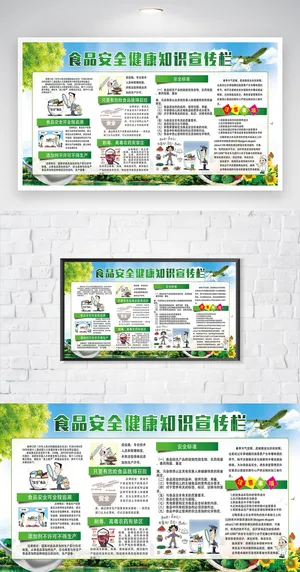 简约食品安全宣传图片
