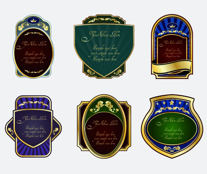 免抠label形状图形