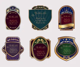 免抠label形状图形