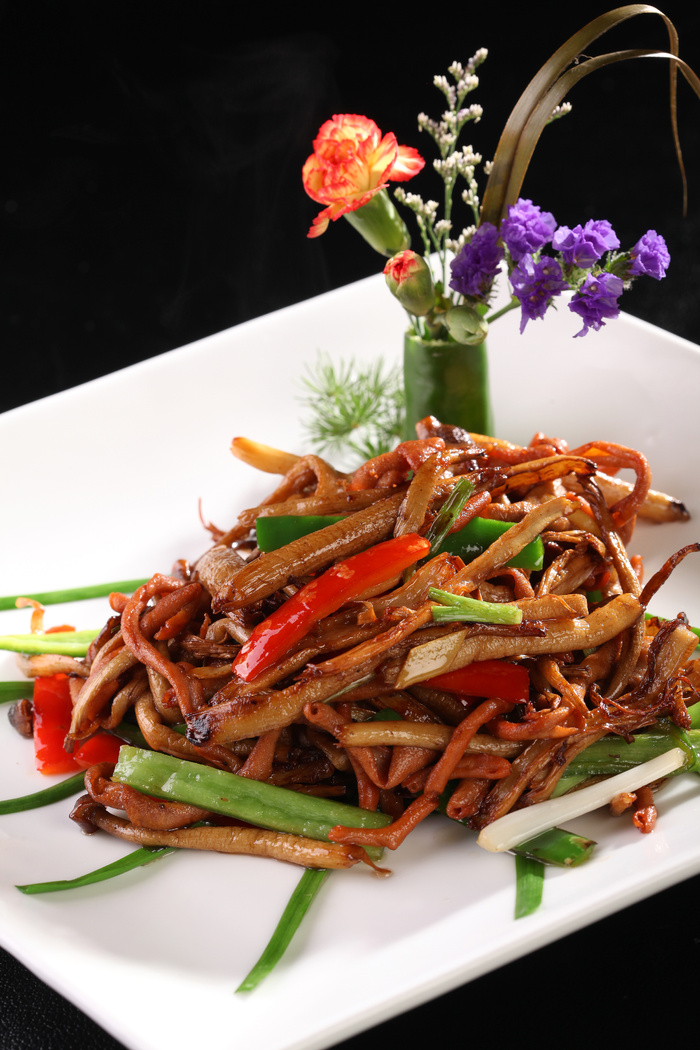 R02498茶树菇炒鹅肠 (3)