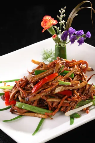 R02498茶树菇炒鹅肠 (3)