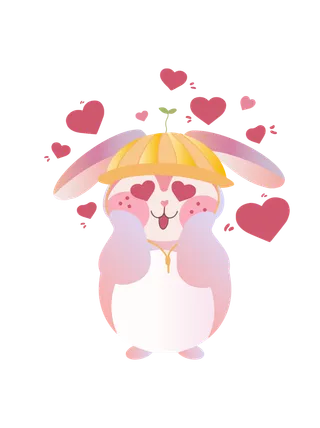 兔年插画兔年新年元素PNG免扣素材