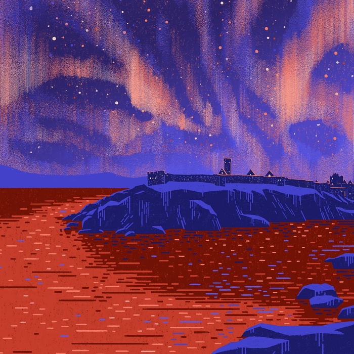 绿色极光壁纸图片