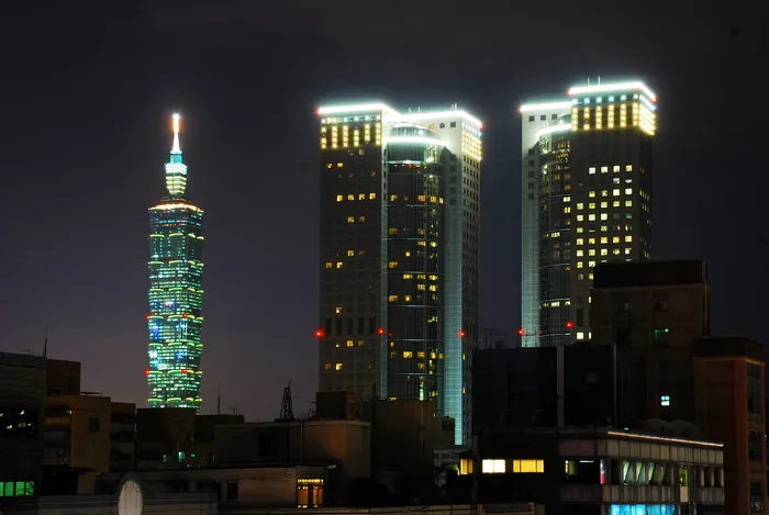 高清唯美城市夜景高楼大厦