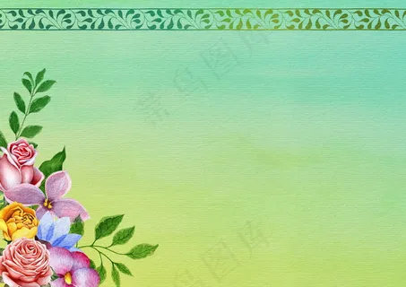 欧式花边设计边框图片