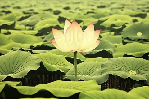 夏日池塘里的荷叶荷花摄影图 夏日池塘里的荷叶荷花摄影图