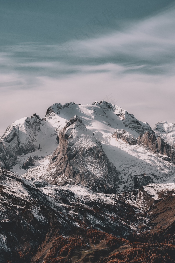 雪 山 阿尔卑斯山 高山 顶峰 首脑 雪山 山地景观