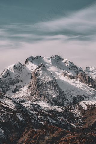 雪 山 阿尔卑斯山 高山 顶峰 首脑 雪山 山地景观