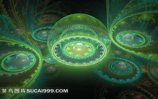 唯美的凤尾颜色宇宙风暴