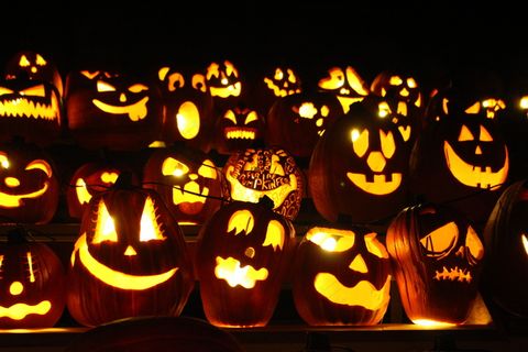 万圣节南瓜蜡烛南瓜灯高清背景