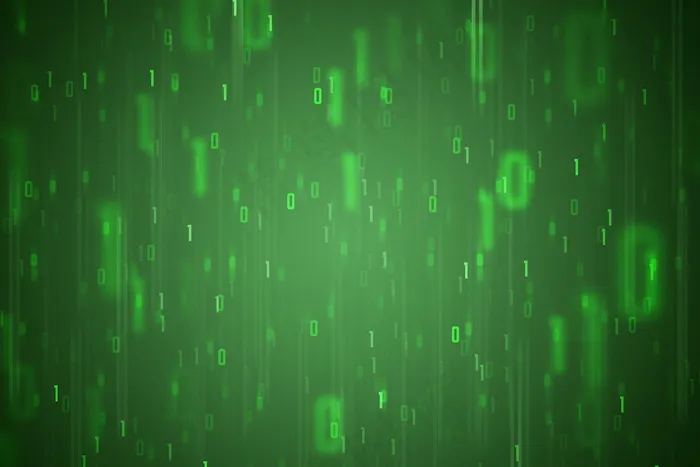 绿色信息数码高科技创意背景