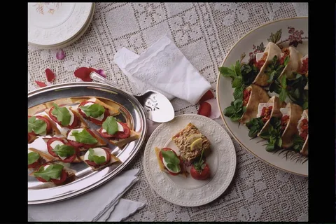 简约风唯美浪漫美食餐具桌面摄影素材 (173)