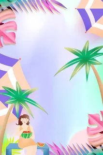 夏天 夏日清凉背景