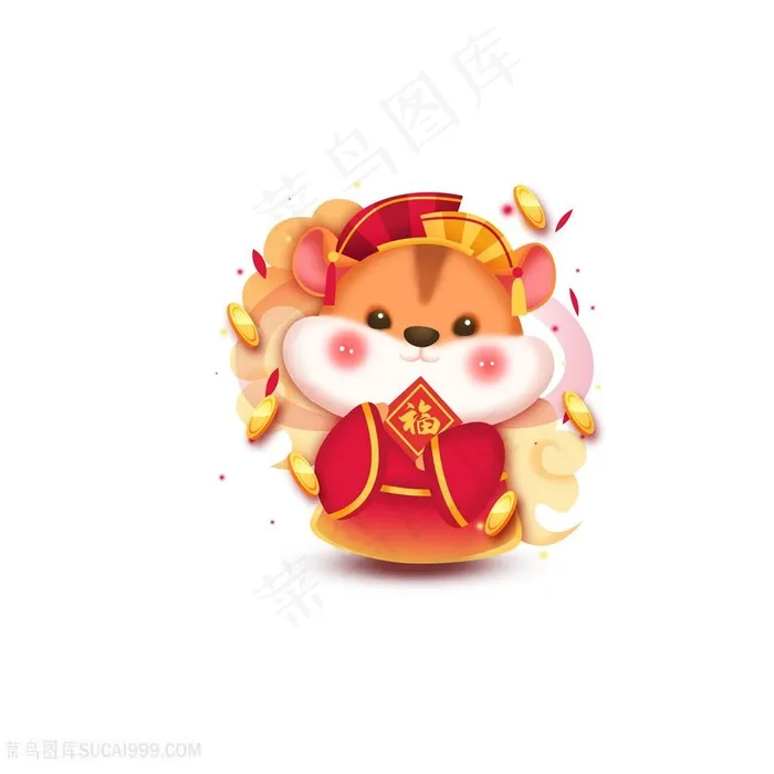 可爱卡通老鼠