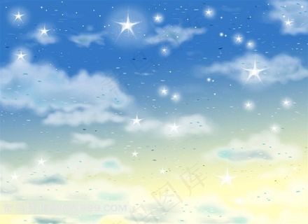 云朵星星卡通素材
