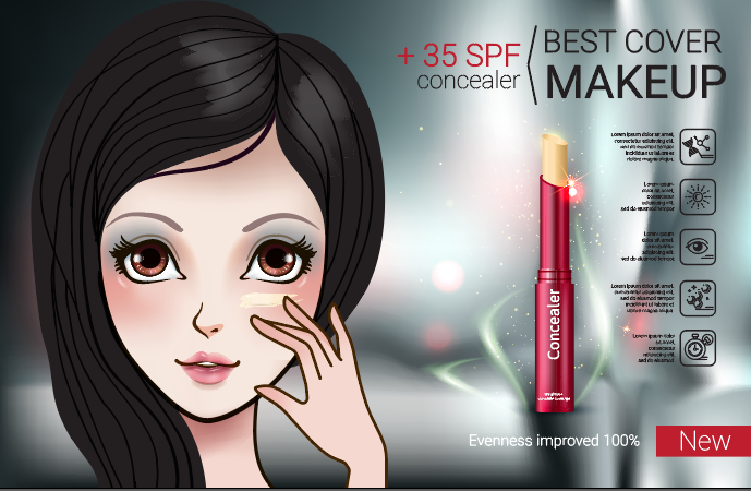 设计广告化妆品素材