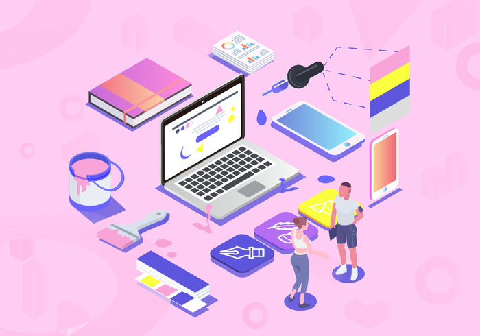 商务2.5D未来科技商务素材