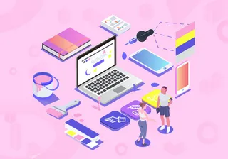 商务2.5D未来科技商务素材