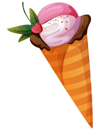 夏季手绘冰淇淋海报元素