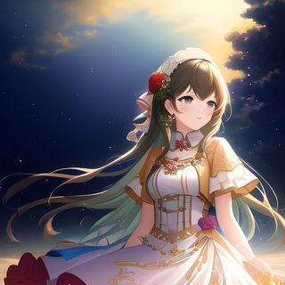 星月姑娘复古风壁纸