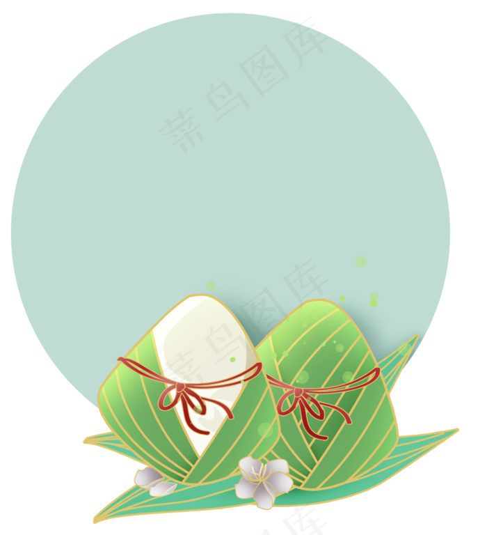 端午节边框免抠图片 