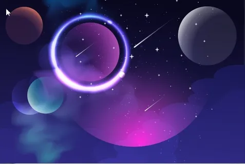 元宇宙世界天空风景背景墙