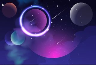 元宇宙世界天空风景背景墙