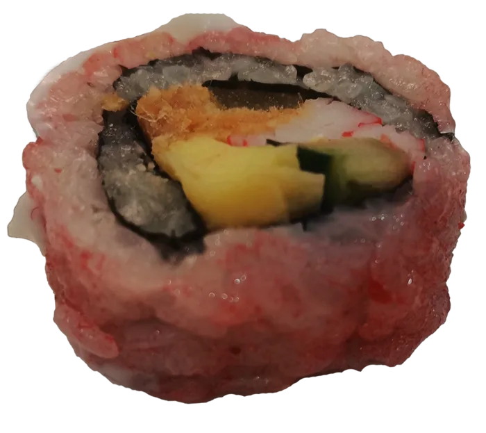 樱花寿司日本海苔米饭柚子醋沙拉蛋黄蟹柳酸黄瓜肉松糯米免抠摄影元素素材psd模版下载