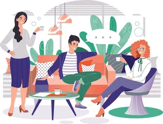 扁平化人物场景办公互联网等距ai矢量设计网页海报UI素材插画