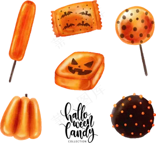 卡通万圣节节日糖果