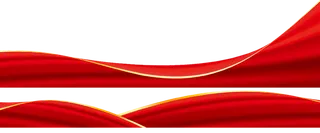 红色飘带免扣素材