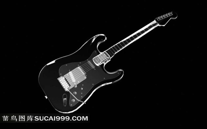 X光吉他透视图素材