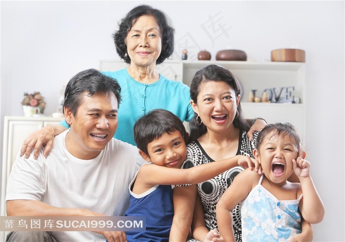 健康笑容幸福家庭摄影高清图片