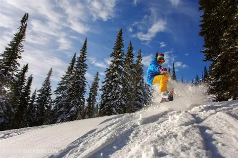 雪山滑雪的人物高清图