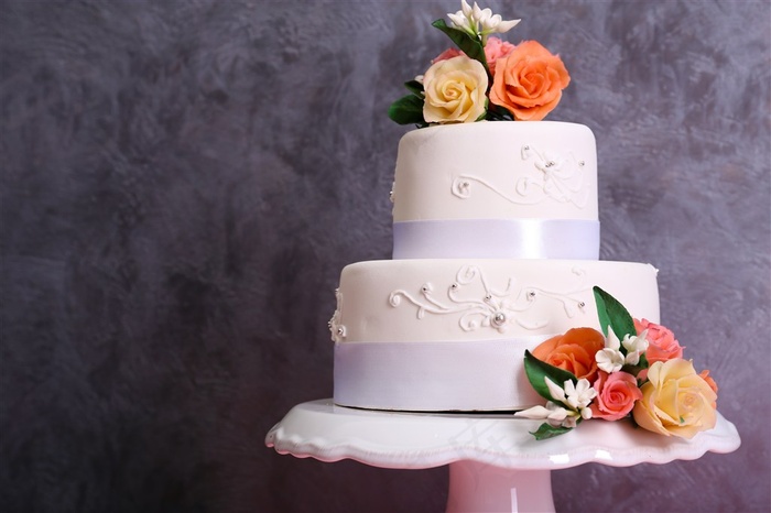 美味的奶油蛋糕高清图