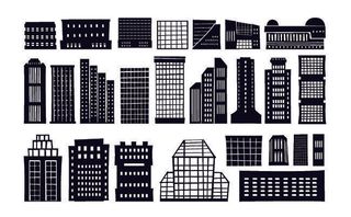 分析图素材图标集合景观建筑立面插画场景AI矢量图形设计