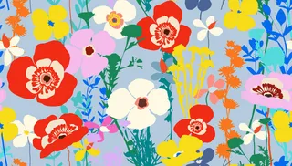 花卉唯美手绘花朵面料纹理手机壳布料面料印花服装矢量图案素材