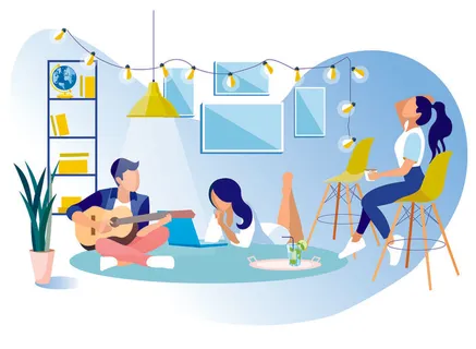 扁平化人物场景办公互联网等距ai矢量设计网页海报UI素材插画