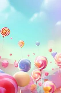 彩色糖果可爱背景