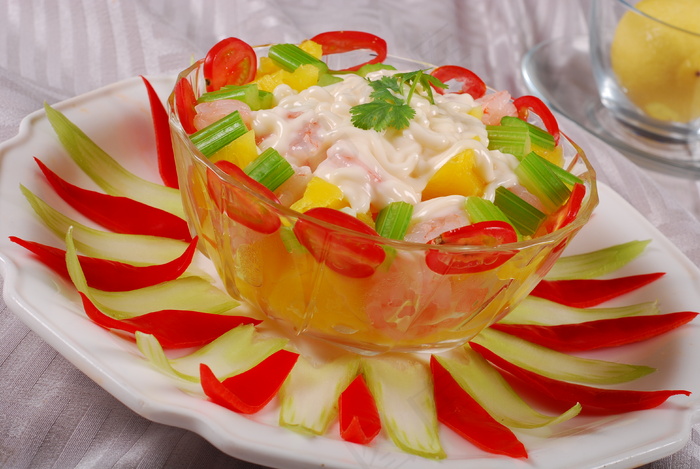 LCSC3301虾仁菠萝沙拉38元例