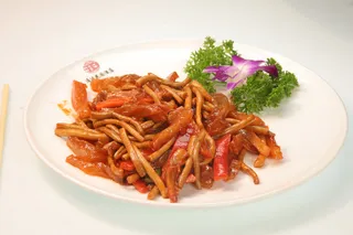 5茶树菇扒鹿筋  定州通达