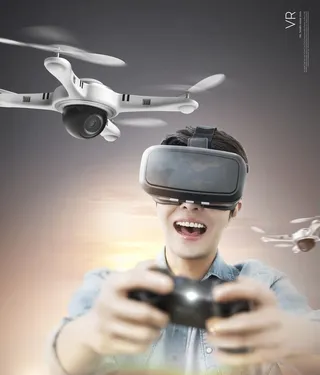 虚拟体检星球太空VR海报