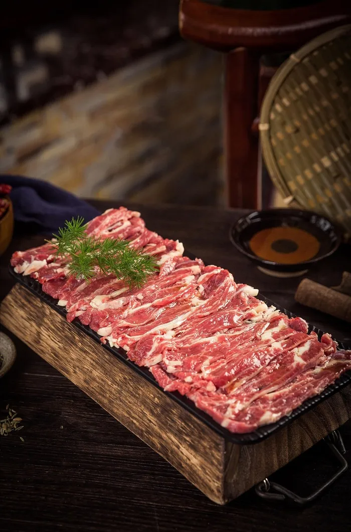 火锅菜品配菜牛肉丝肥牛卷牛肉卷涮牛肉
