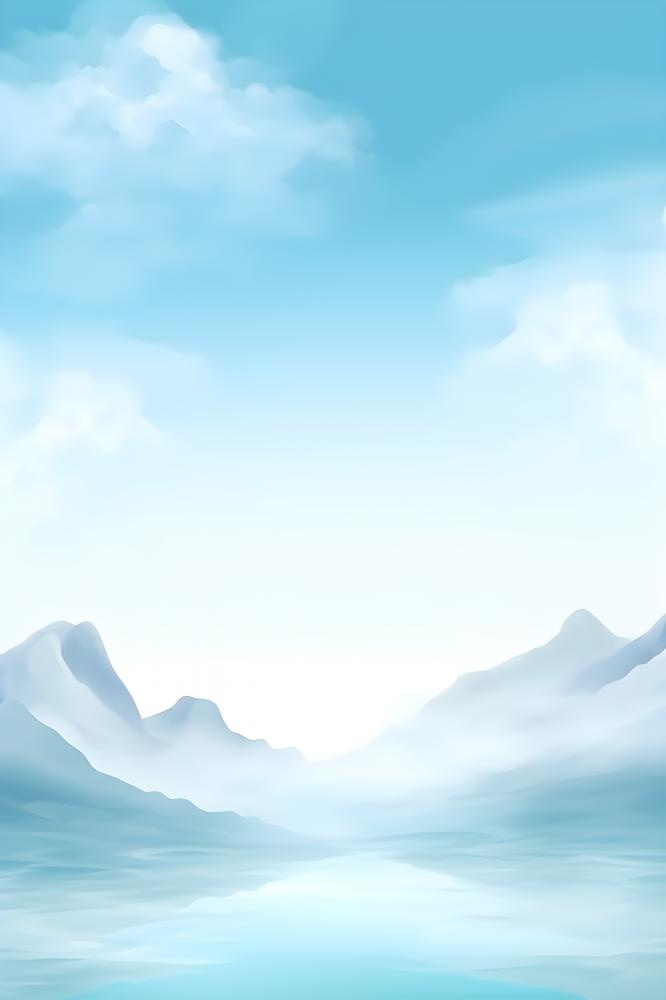 青色山间河水背景(2400x3600)