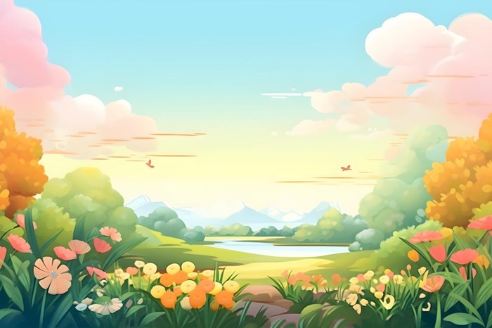 绿色清新户外草地背景(3600x2400)