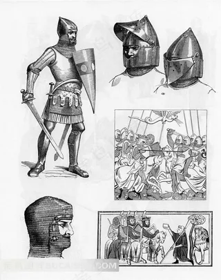 武士战争铠甲头盔高清素材